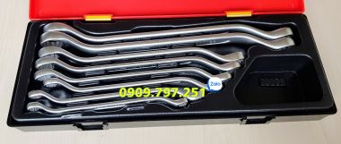 Bộ cờ lê 2 đầu vòng nghiêng 45 độ 08 chi tiết JTC K6082