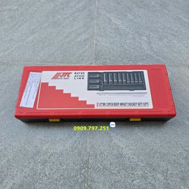 JTC K4122 Bộ tuýp đen dài 12 cạnh 1/2 inch 10-32mm Đài Loan