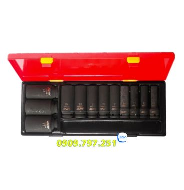 Bộ tuýp đen dài 6 cạnh 1/2“ 10-32mm JTC K4121