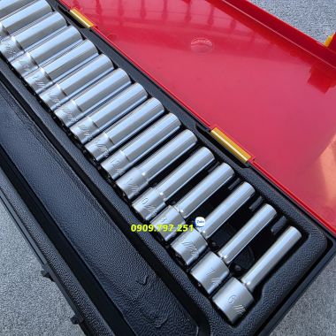 JTC K3161 Bộ đầu tuýp dài 6 cạnh 6-22mm 16 chi tiết Đài Loan