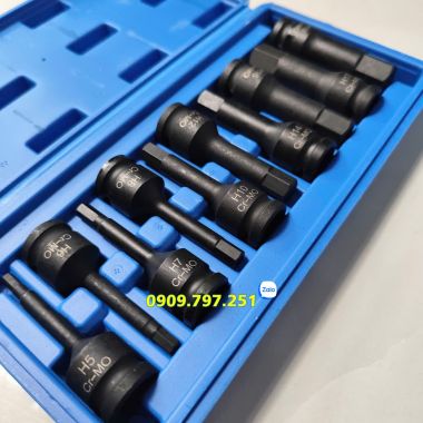 Bộ đầu tuýp lục giác H5 H6 H7 H8 H10 H12 H14 H16 H17 H19