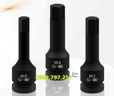 Bộ đầu tuýp lục giác H5 H6 H7 H8 H10 H12 H14 H16 H17 H19
