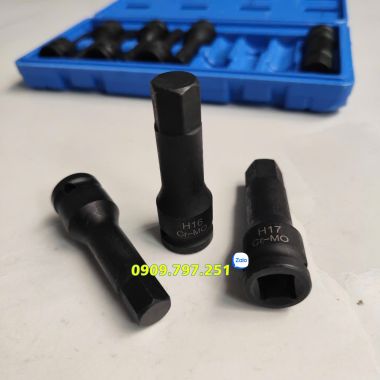 Bộ đầu tuýp lục giác H5 H6 H7 H8 H10 H12 H14 H16 H17 H19