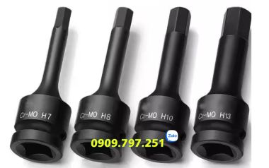 Bộ đầu tuýp lục giác H5 H6 H7 H8 H10 H12 H14 H16 H17 H19