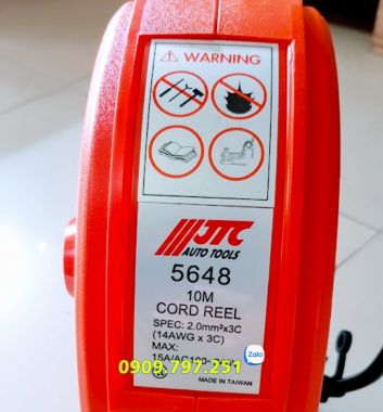 Cuộn dây điện tự rút 10 mét JTC 5648