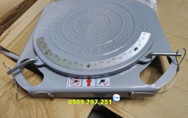 Đĩa quay bánh xe kiểm tra góc lái - đế sắt