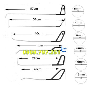 Bộ dụng cụ sửa chữa vết móp trên xe ô tô 25 chi tiết
