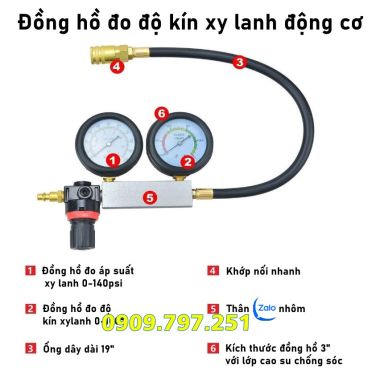 Đồng hồ thử kín xylanh động cơ, thử kín xupap