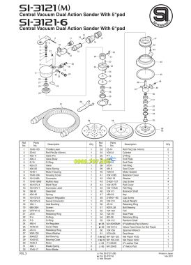 Máy chà nhám tròn 6 inch Shinano SI-3121-6 Nhật Bản