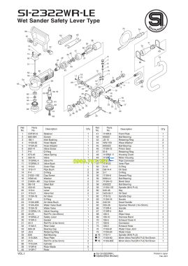 Máy chà nhám ướt dùng khí nén Shinano SI-2322WR