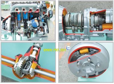 Mô hình đào tạo cấu trúc động cơ diesel và hệ thống truyền động 4WD Daesung G3 G-070402