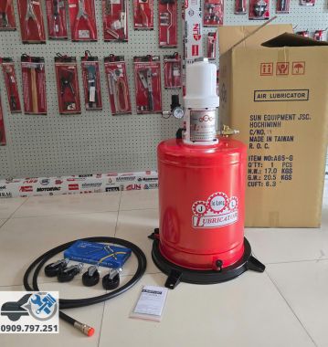 Máy bơm mỡ bò thùng 20kg Đài Loan Jolong A65G
