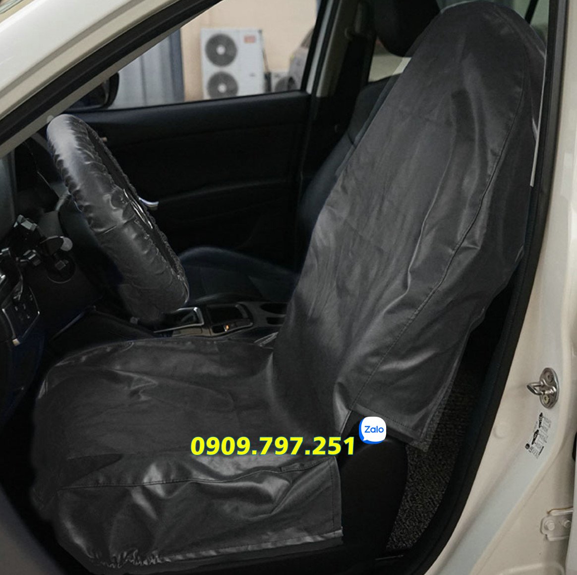 Bộ phủ ghế vô lăng cần số ô tô
