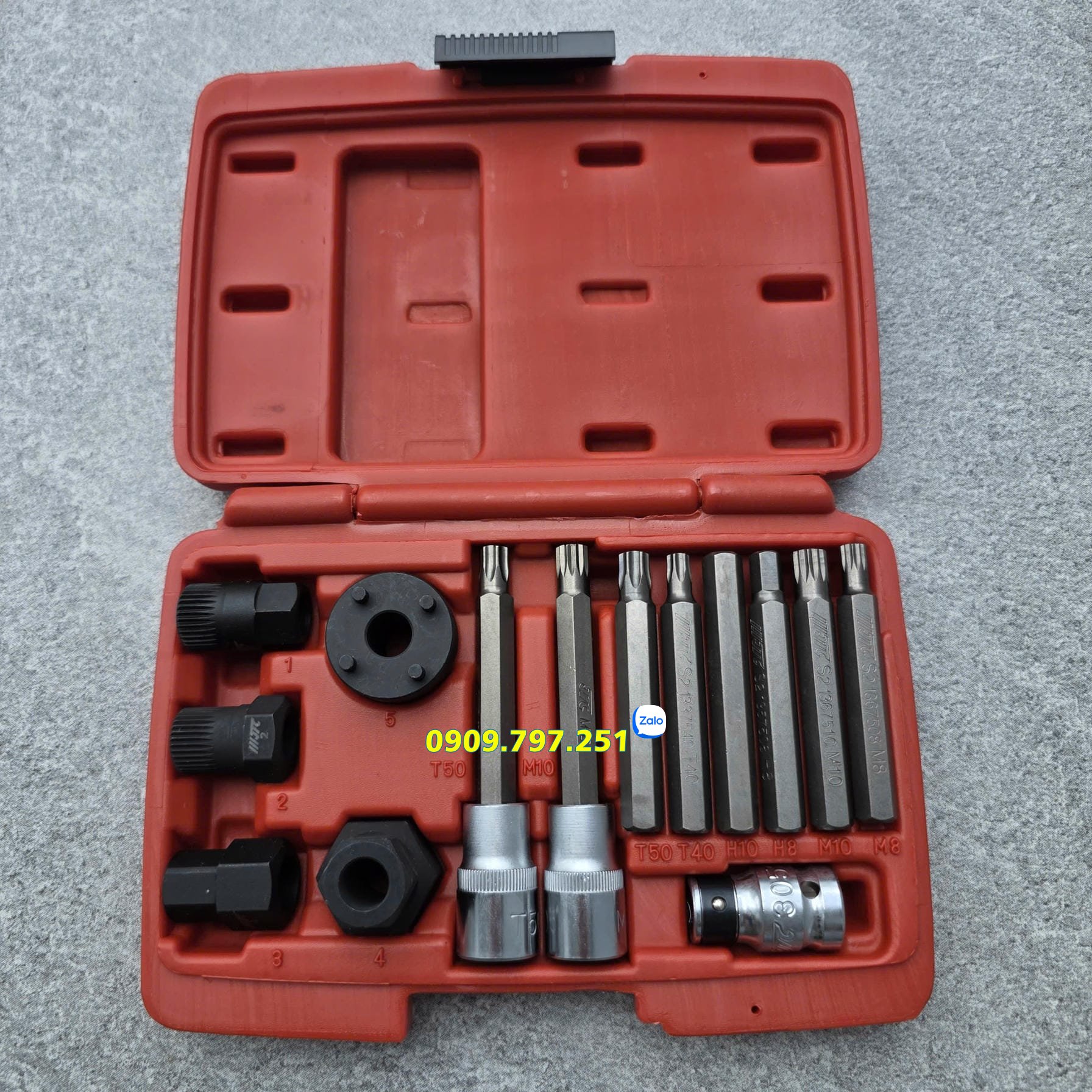 Bộ tuýp tháo lắp puly máy phát điện ô tô JTC 4738