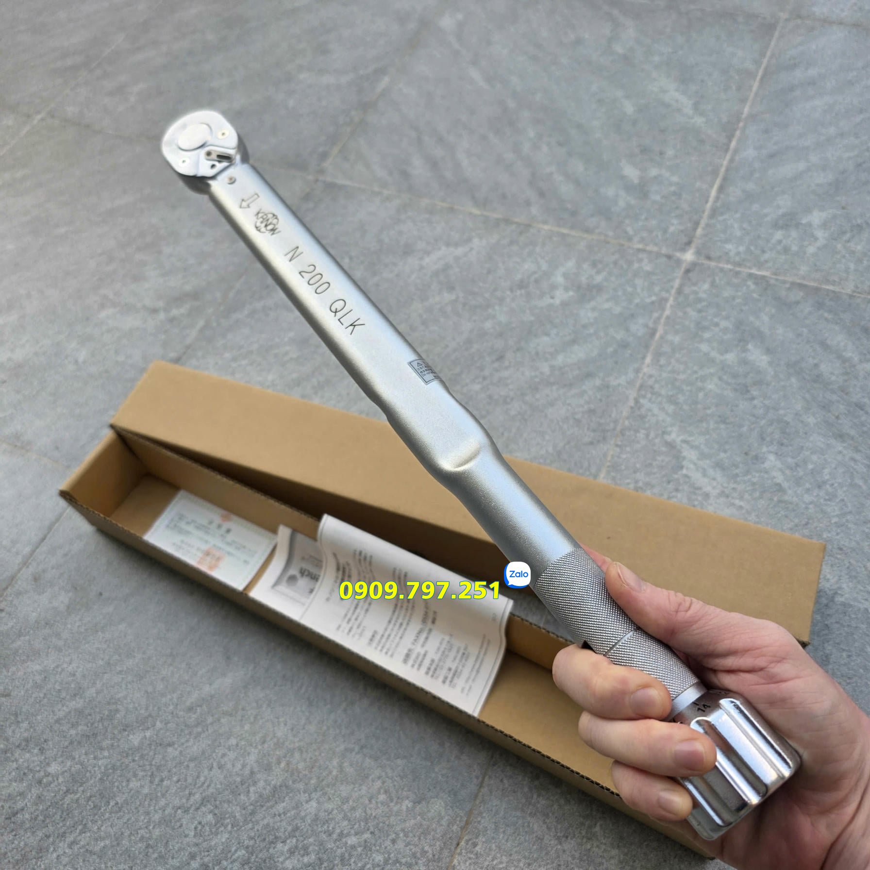 Cờ lê cân chỉnh lực siết 40-200Nm model N200QLK chính hãng Kanon Nhật Bản