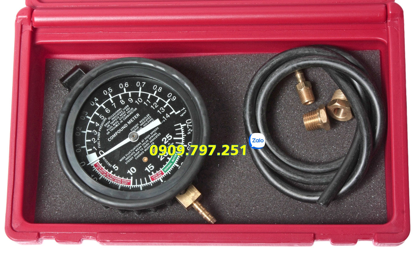 Bộ đồng hồ đo chân không họng khí nạp JTC 1622