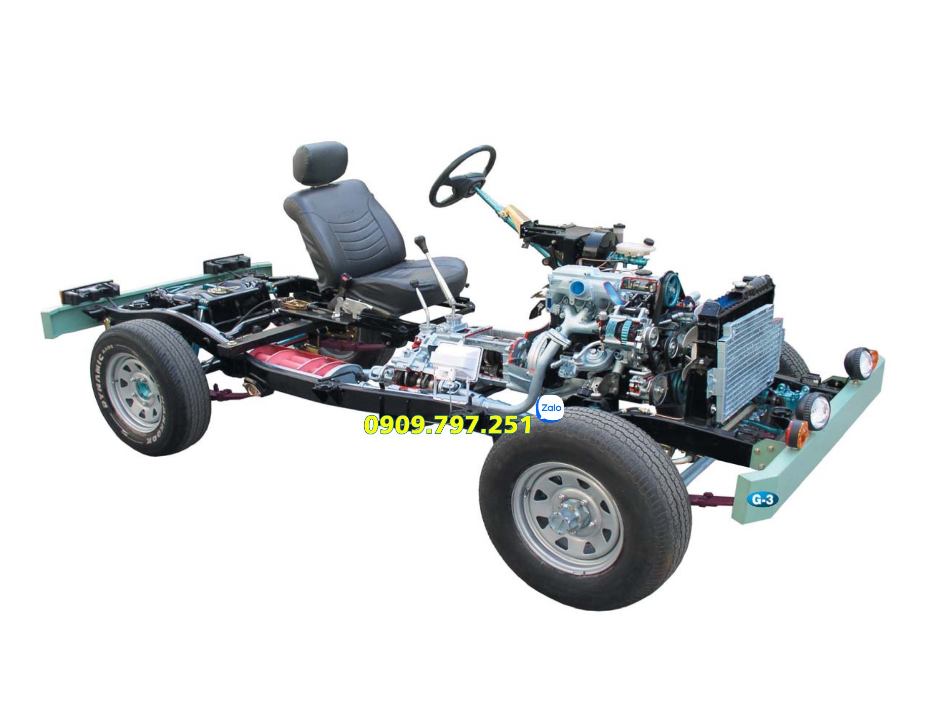 Mô hình đào tạo cấu trúc động cơ diesel và hệ thống truyền động 4WD Daesung G3 G-070402