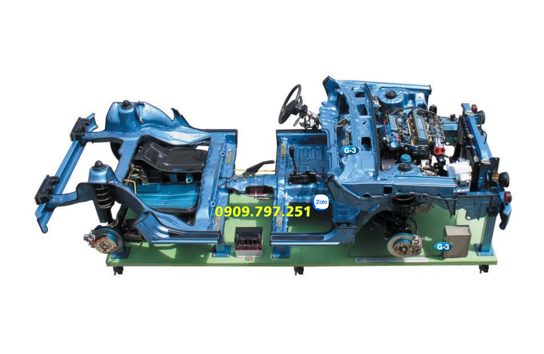 Mô hình đào tạo cấu trúc khung sườn và hệ thống truyền động cầu trước Daesung G3 G-070301