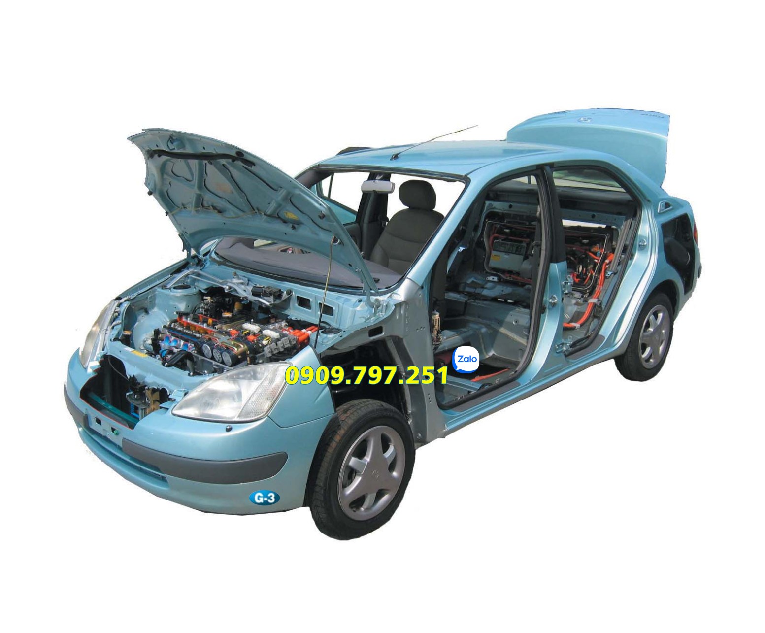 Mô hình tổng thành đào tạo cấu trúc các hệ thống trên xe Hybrid Daesung G3 G-060102