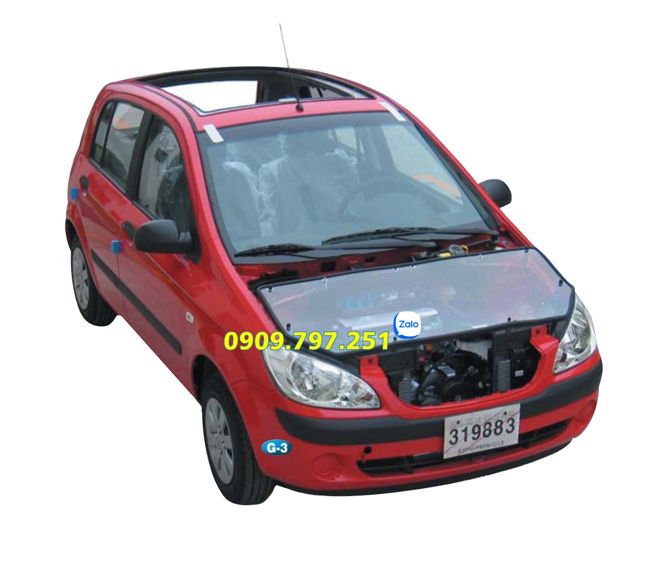 Mô hình tổng thành đào tạo cấu trúc các hệ thống trên xe ô tô Daesung G3 G-060101