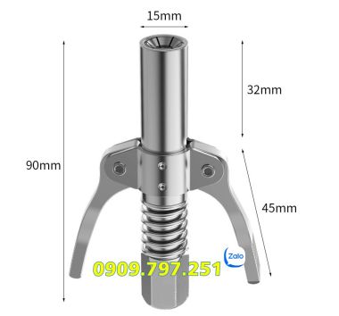 Đầu kẹp bơm mỡ, kẹp bơm mỡ 6 chấu
