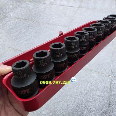 Bộ đầu tuýp ngắn 6 cạnh 1-2 inch 10-24mm JTC J410M Đài Loan