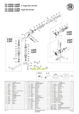 Máy mài khí nén 2 inch Shinano SI-AG2-U2P