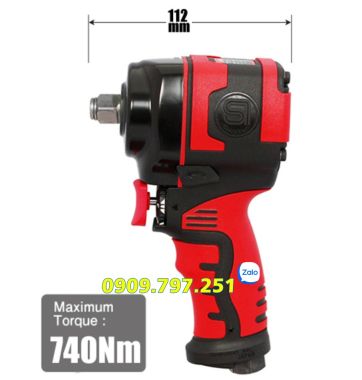 Súng bắn ốc khí nén 1/2 inch thân ngắn Shinano SI-1455SR