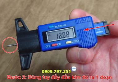 Thước đo độ mòn lốp xe điện tử