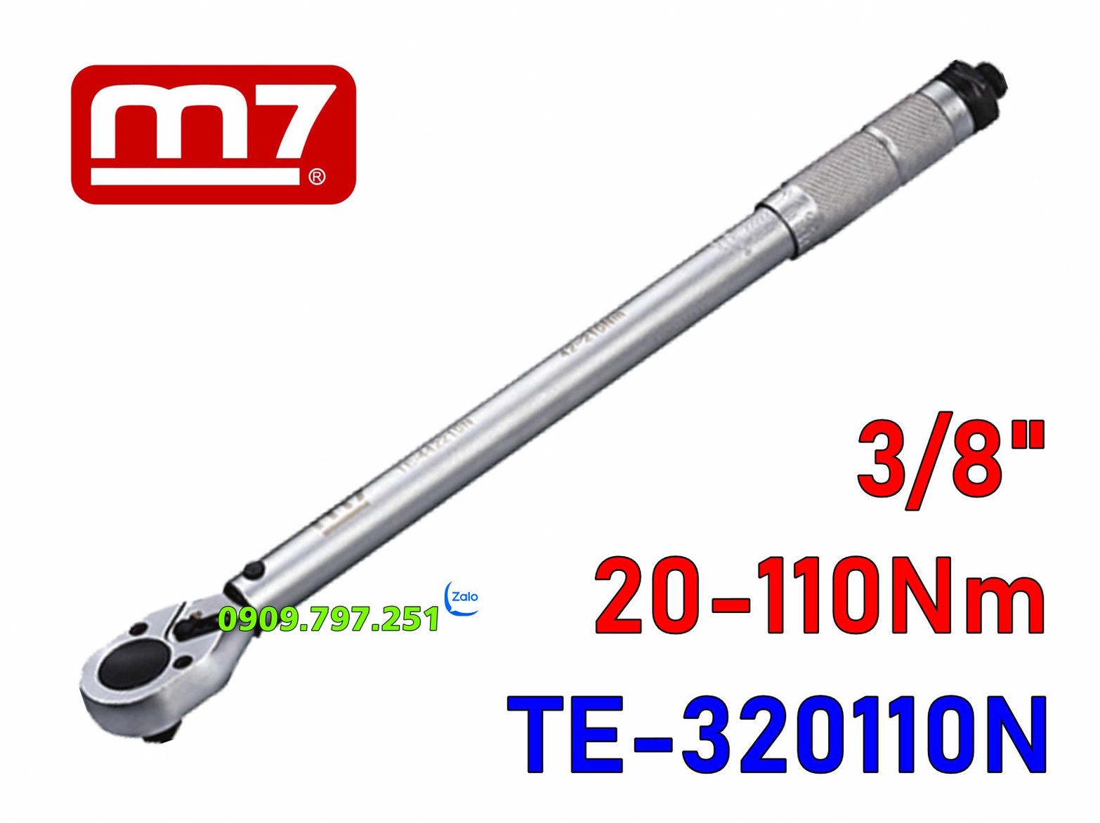 TE-320110N Cần siết cân lực 3/8″ 20-110Nm hãng M7 Đài Loan